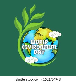 World Environment Day Poster Or Banner Background.