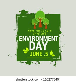 World Environment Day Poster Or Banner Background.