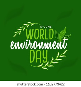 World Environment Day Poster Or Banner Background.