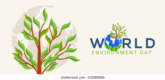 World Environment Day Poster Or Banner Background.