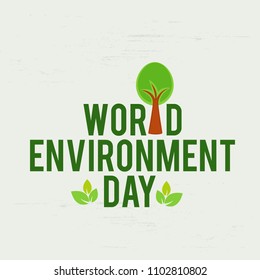 World Environment Day Poster Or Banner Background.