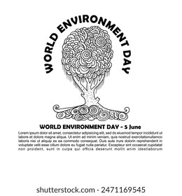Afiche y Anuncio del Día Mundial del Medio Ambiente