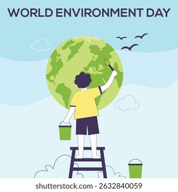 World Environment Day Poster Banner Vector Design