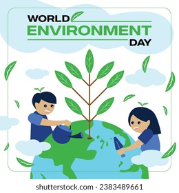 Diseño de afiches en el Día Mundial del Medio Ambiente