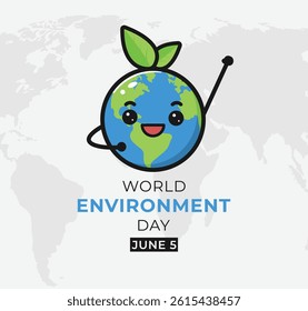 World environment day poster. Earth day concept design. Vector illustration design.