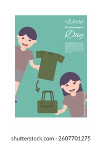 World Environment Day Poster or Social Media Post Green Campaign