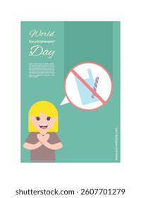 World Environment Day Poster or Social Media Post Green Campaign