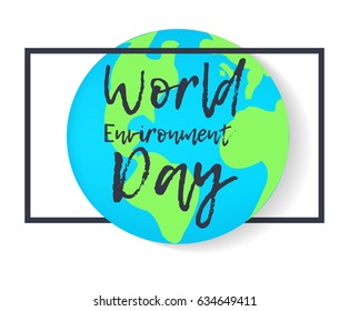 World Environment Day poster. -stock Vector