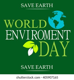 world environment day poster, Vector illustration