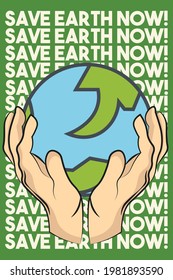 
world environment day posters with healthy earth illustrations