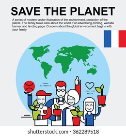World Environment Day. Protection of the planet with World Environment Day. World Environment Day with color flags of countries. Concern about the global environment 