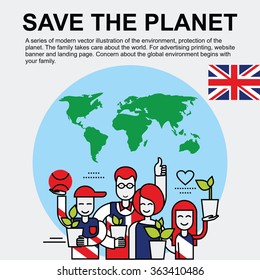 World Environment Day. Protection of the planet with World Environment Day. World Environment Day with color flags of countries. Concern about the global environment 