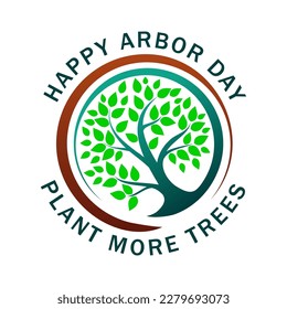 World environment day, reforesting arbor day icon concept