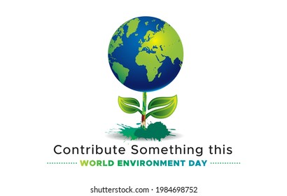 World environment day. save eco friendly green environment concept
