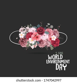 World Environment Day. Save the World. Global problem. Air pollution, clean breath, drought, climates, health problems, end of the world, environmental factors, humanity...