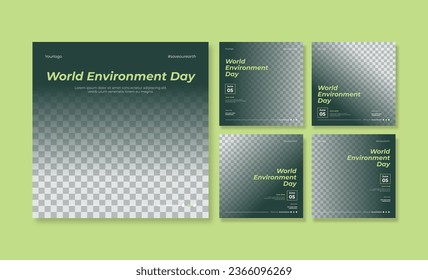 World environment day social media post template