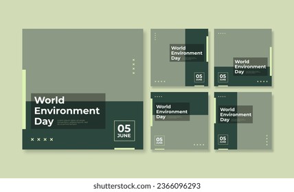 World environment day social media post template