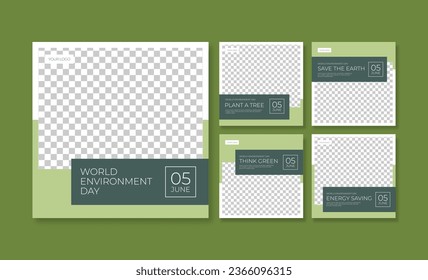 World environment day social media post template