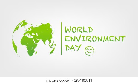 World Environment Day template and background, vector illustration