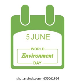 World Environment Day. Template Design concept Calendar style.
