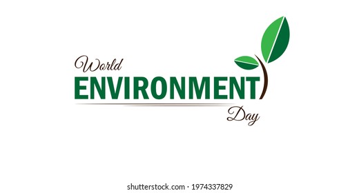 World Environment day text vector illustration June 5.