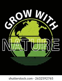 World Environment Day T-Shirt Design with Green Elements.