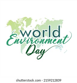 World Environment Day Typo design