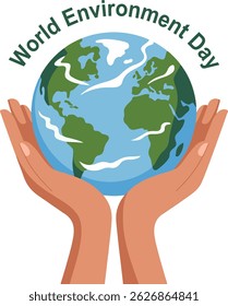 Ilustração de arte vetorial do Dia Mundial do Meio Ambiente