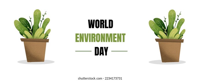 Diseño de vectores en el Día Mundial del Medio Ambiente