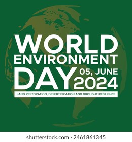 World Environment Day vector graphic is great for World Environment Day celebrations. World Environment Day - vector abstract  world map concept. Save the water - Environment Day