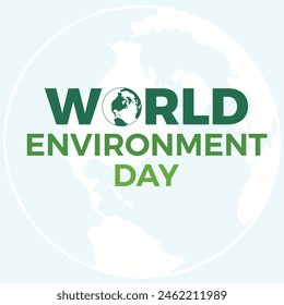 World Environment Day vector graphic is great for World Environment Day celebrations. World Environment Day - vector abstract  world map concept. Save the water - Environment Day