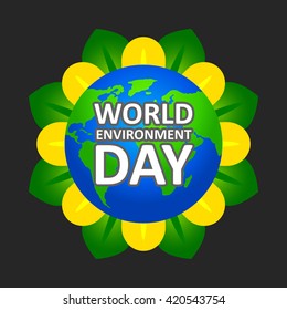 World Environment Day vector icon