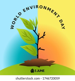 World Environment Day Vector Illustration. 