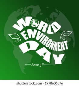 World environment day vector illustration, suitable for web banner campaign