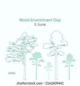 Día Mundial del Medio Ambiente, ilustración vectorial