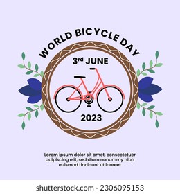 World Environment Day Vector illustration Green Background with Globe, Flowers  Leaf