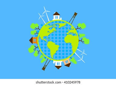 World Environment Day. Vector Illustration