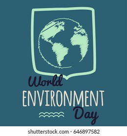 World Environment day vector illustration. 