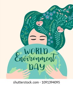 World environment day. Vector template for card, poster, banner, flyer Design element.