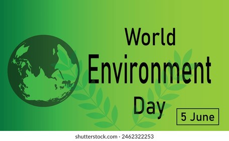 World Environment Day.World Environment Day 2024.Environment Day 05 June.World Environment Day text Quotes New Design For Backround, banner, poster, vector illustration.