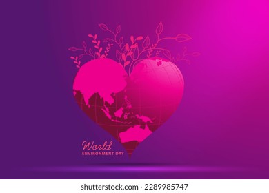 World environment and earth day concept for banner, poster, greeting card. Vector illustration