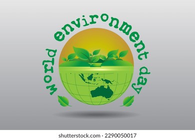 World environment and earth day concept for banner, poster, greeting card. Vector illustration