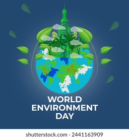 World environment and earth day concept, paper cut 3d.