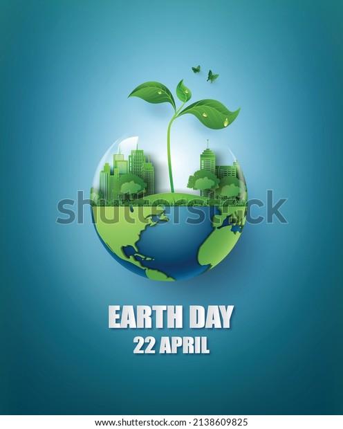 World\
environment and earth day concept, paper cut 3d\
.