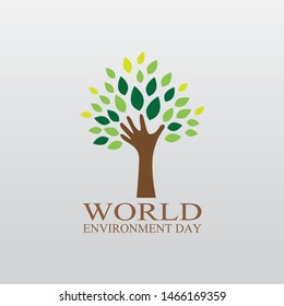 World environment template vector illustration