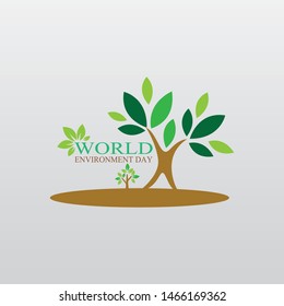 World environment template vector illustration
