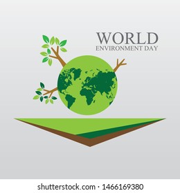 World environment template vector illustration