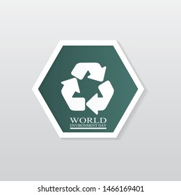 World environment template vector illustration