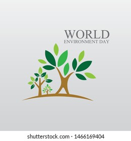 World environment template vector illustration