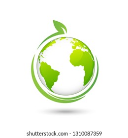 World Environmental and Ecology friendly design logo, vector illustration